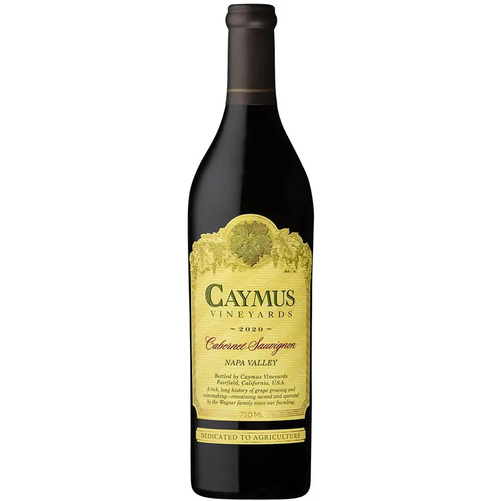 Buy Caymus Cabernet Sauvignon, a red wine bottle with gold label, Napa Valley 2020.