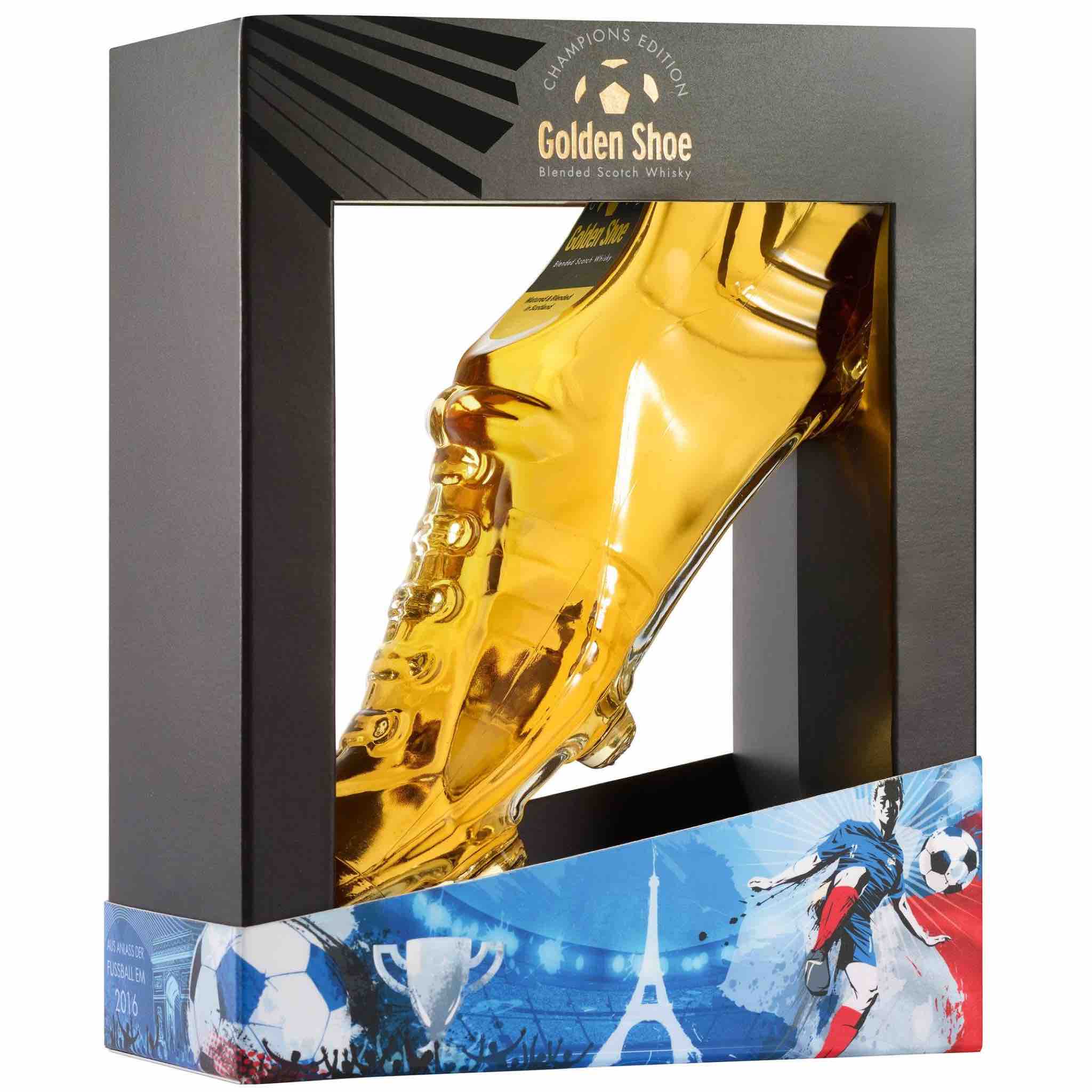 Buy Champion Edition Golden Shoe Blended Scotch Whisky 700mL in display box.