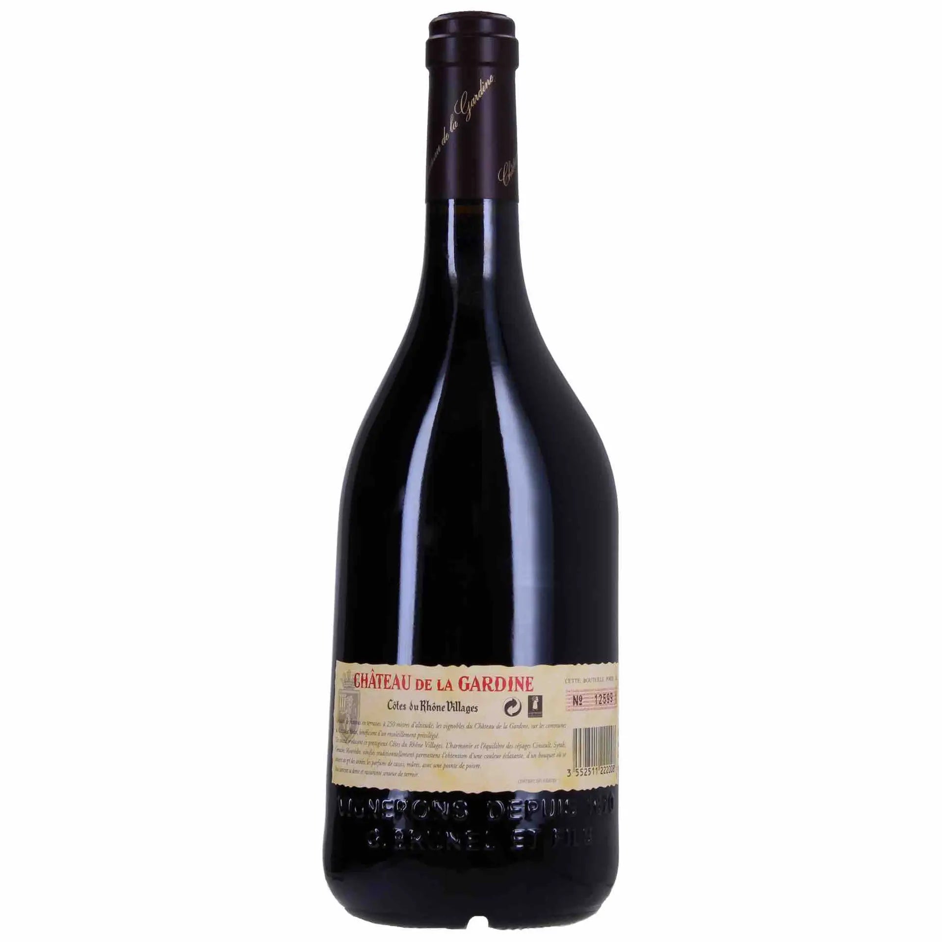 Buy Chateau De La Gardine Cotes Du Rhone Villages 2018 wine bottle, 750mL