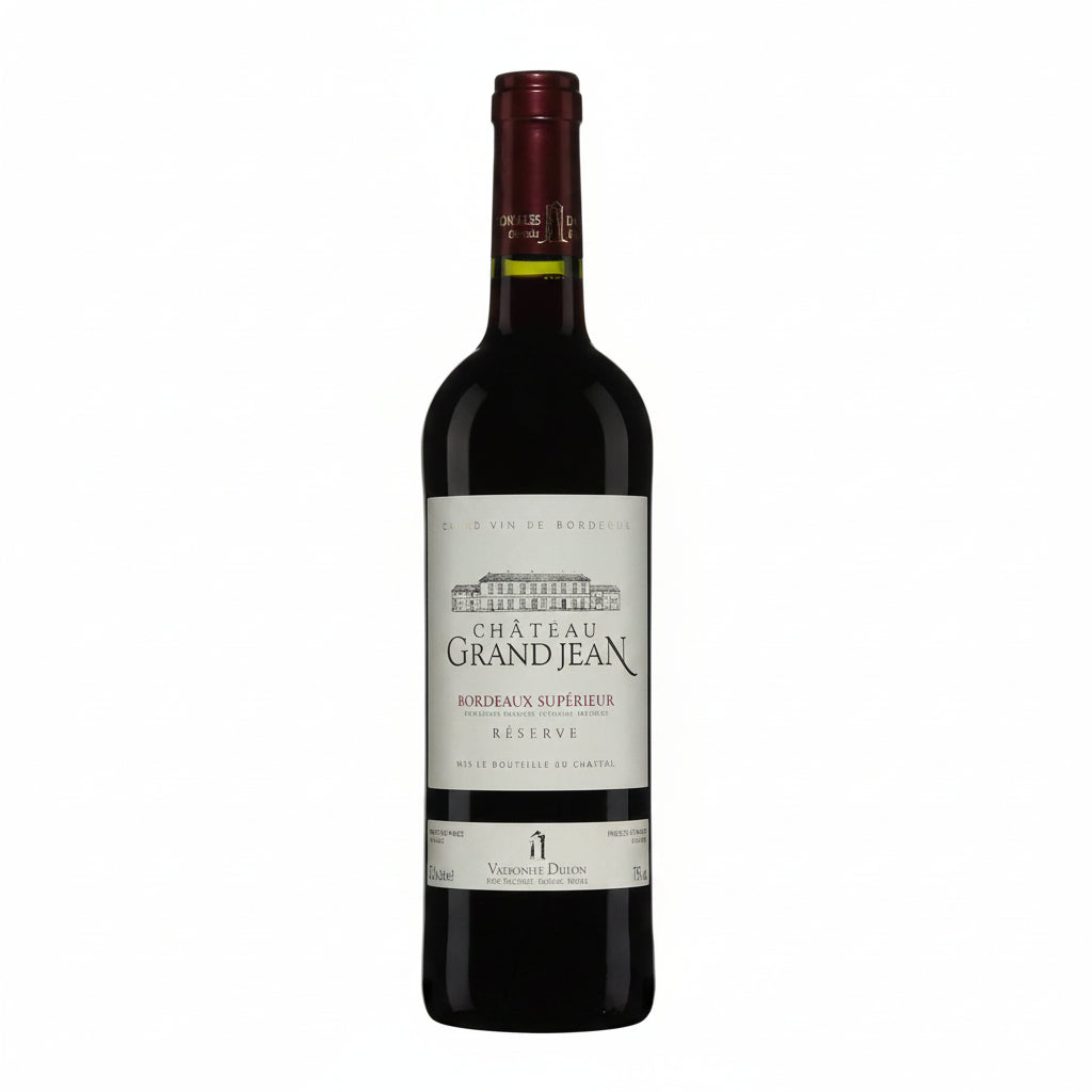 Chateau Du Vallier Cadillac wine bottle with label, showcasing the French red wine from Chateau winery.