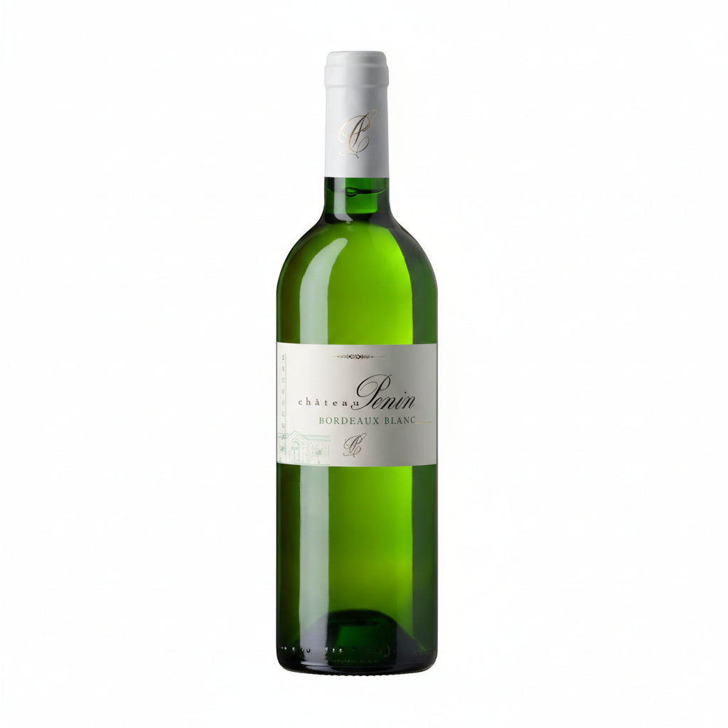 Chateau Penin White wine bottle with elegant label, showcasing a crisp white wine from Chateau winery.