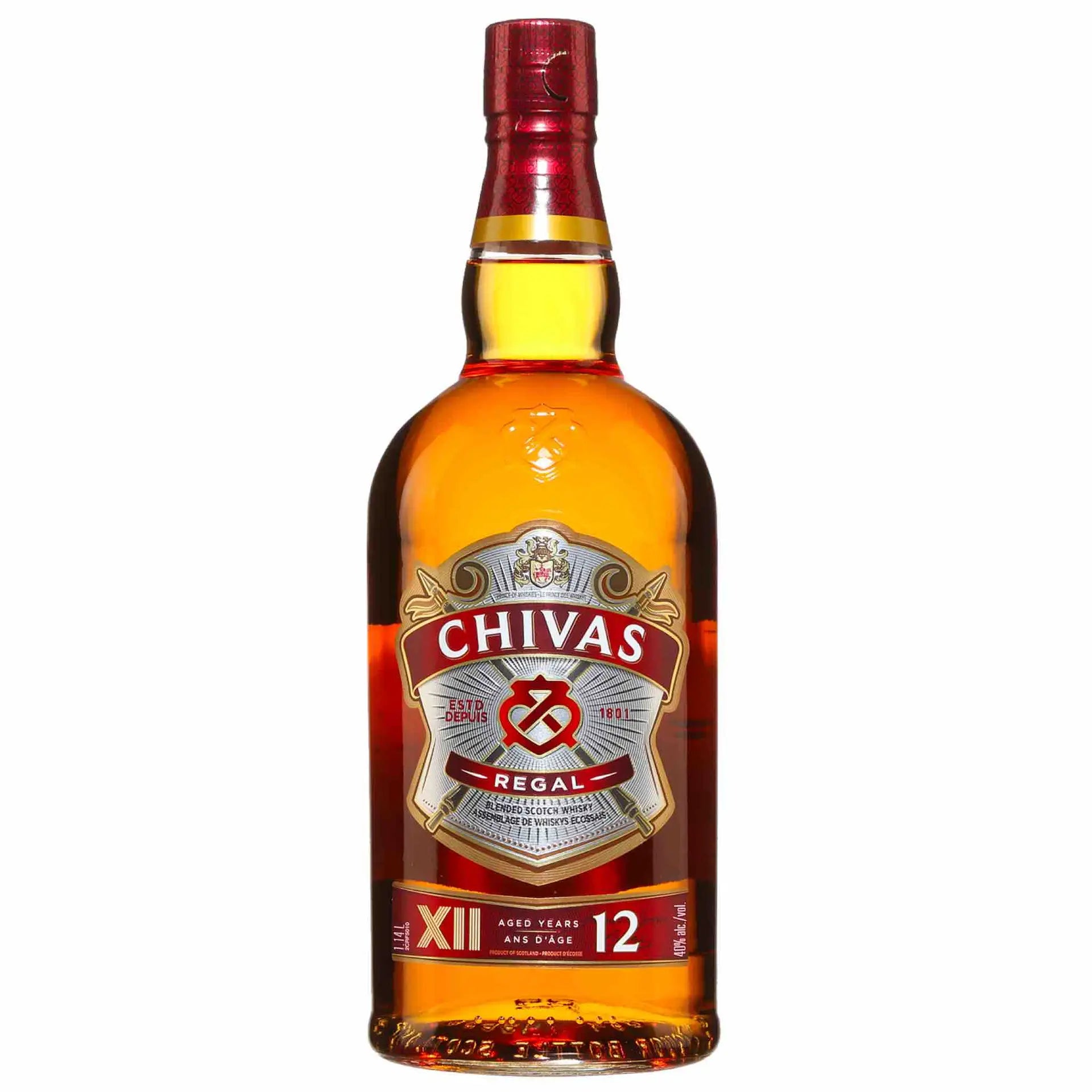 Buy Chivas Regal 12 Year Old Scotch whisky 1.14L bottle online