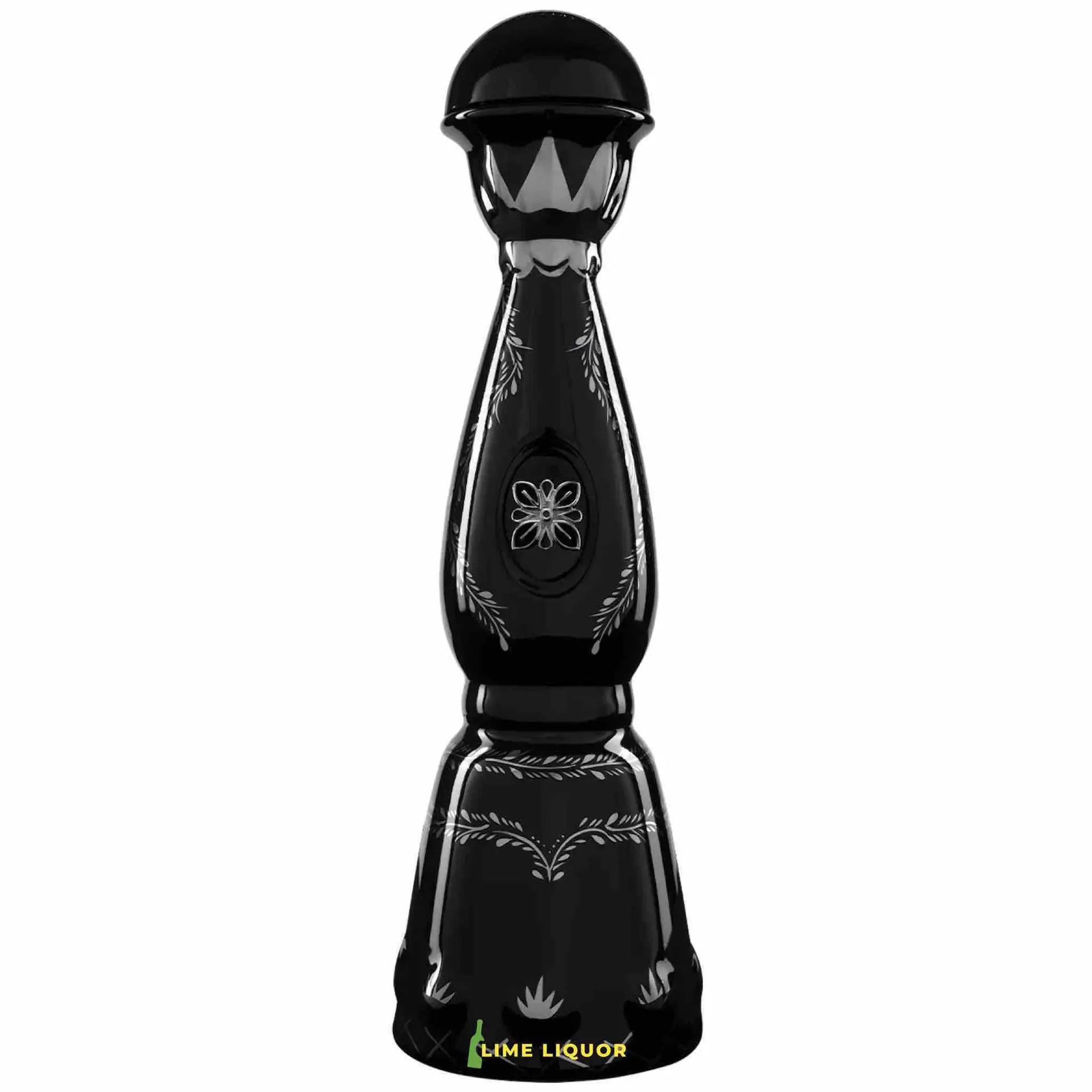 Buy Clase Azul Ultra Aged Tequila 750mL, black bottle with silver floral design