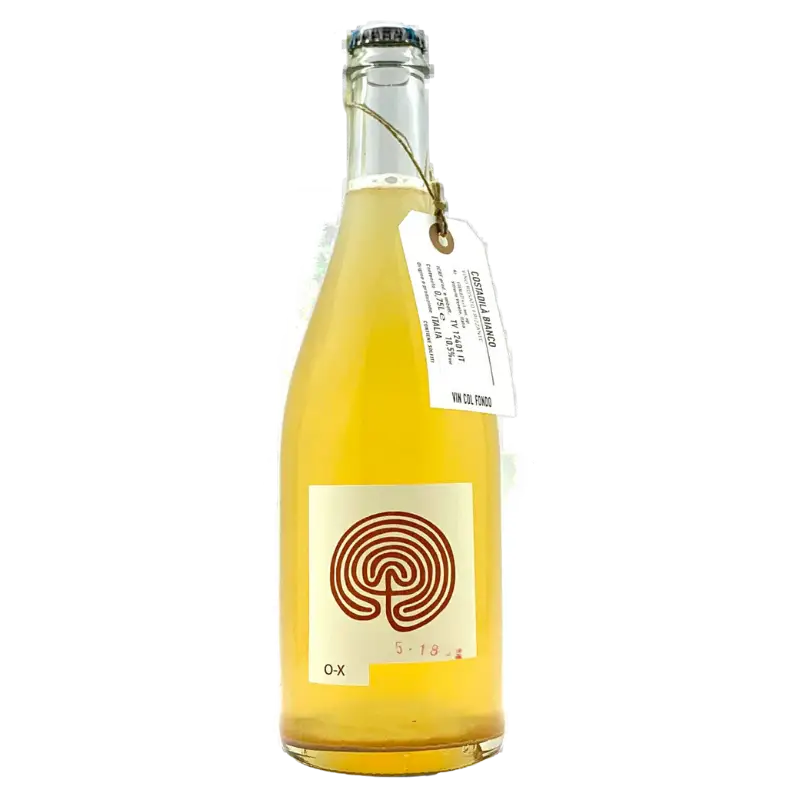 Buy Costadila O-X 750mL, sparkling white wine in clear bottle with artistic label and tag.