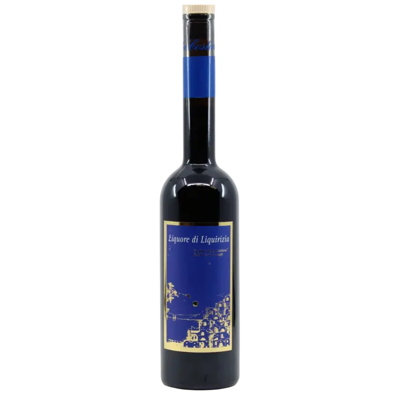 buy Liquore di Liquirizia 500mL, black bottle with blue and gold label