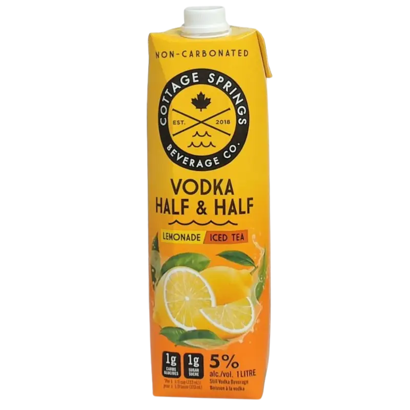 Cottage Springs Vodka Half Amp Half 1L Bottle Image