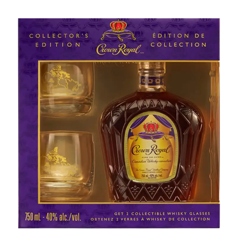 Crown Royal 750 Glass Pack 750Ml Bottle Image