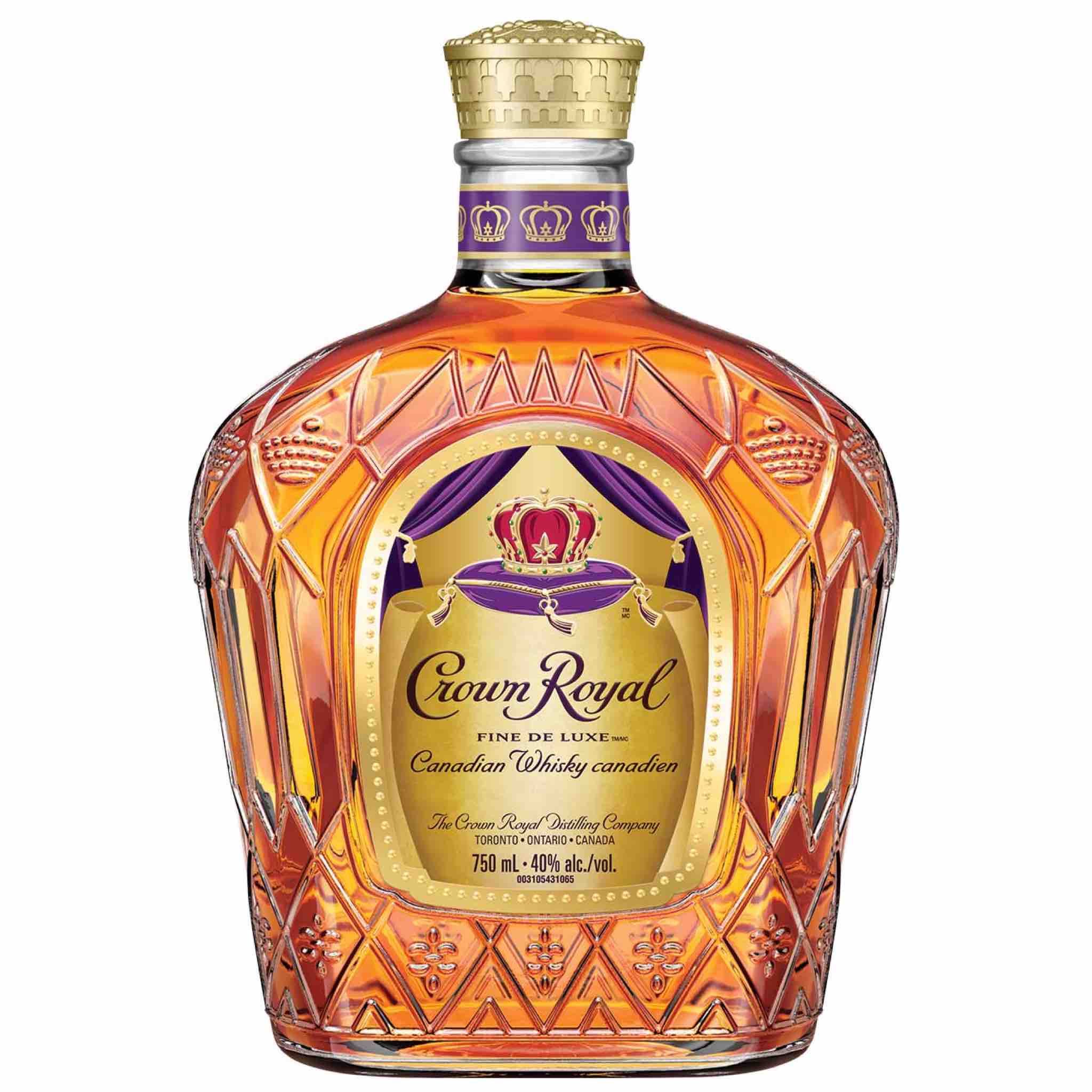 buy Crown Royal 750mL Canadian whisky bottle with gold and purple label