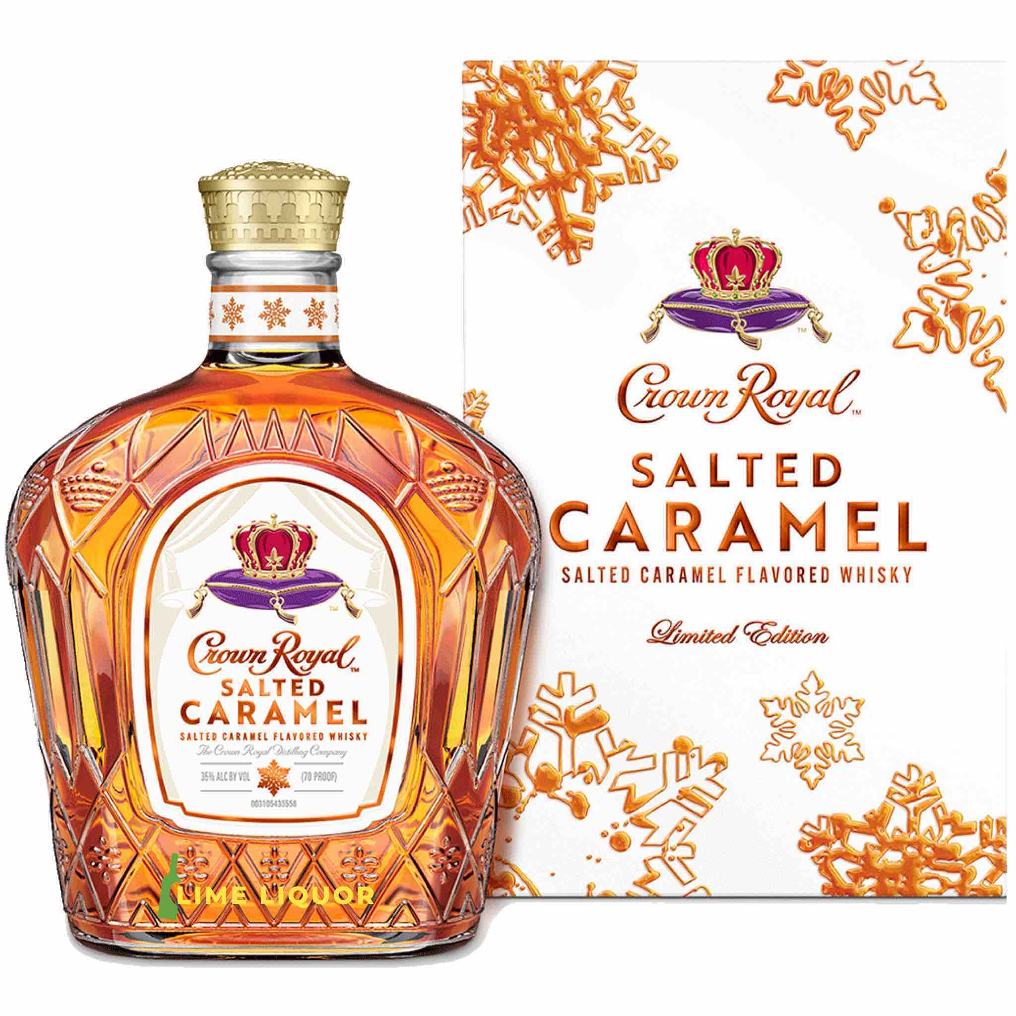 Buy Crown Royal Salted Caramel whisky 750mL limited edition with festive box design