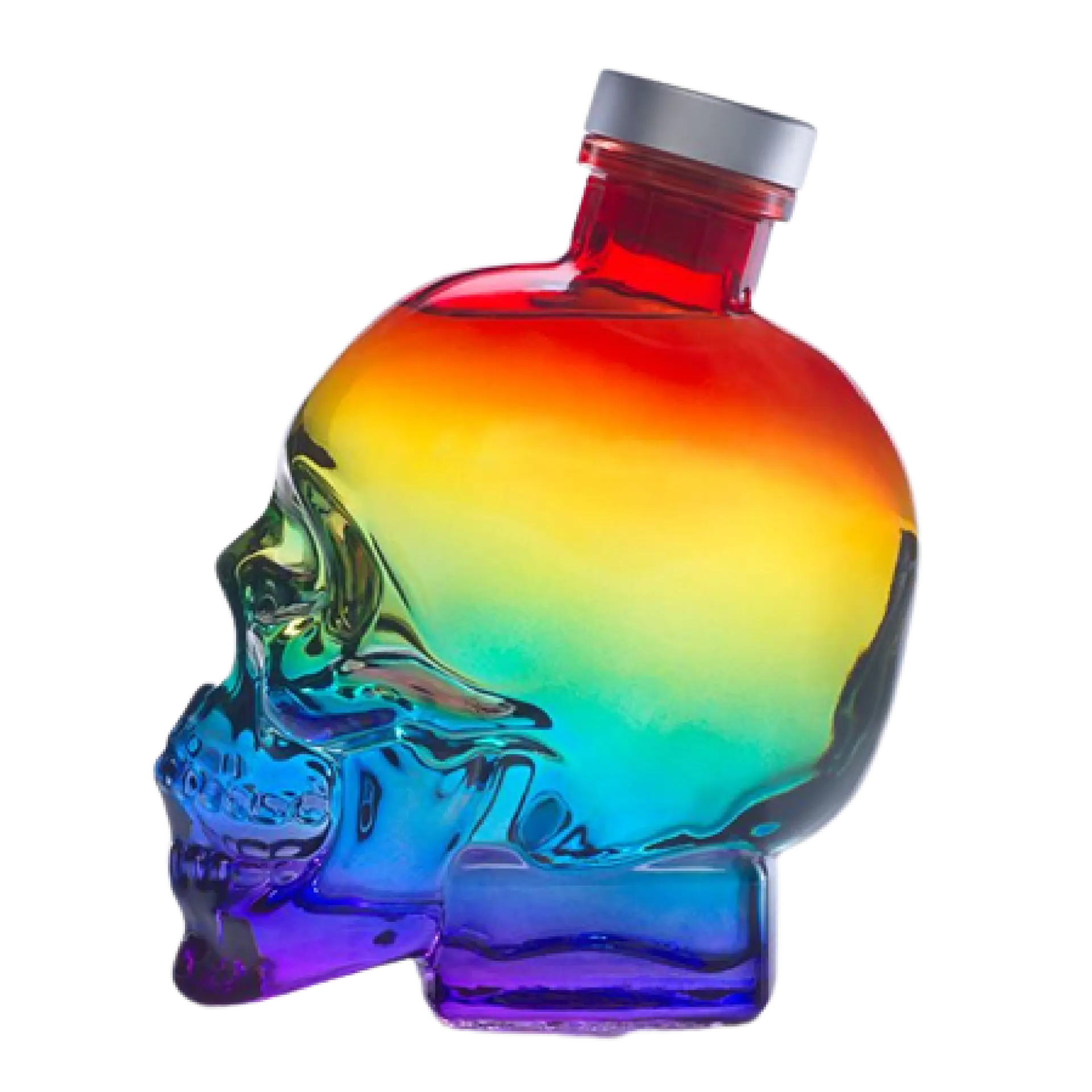 Buy Crystal Head Pride 750mL rainbow skull vodka bottle, colorful spirits bottle