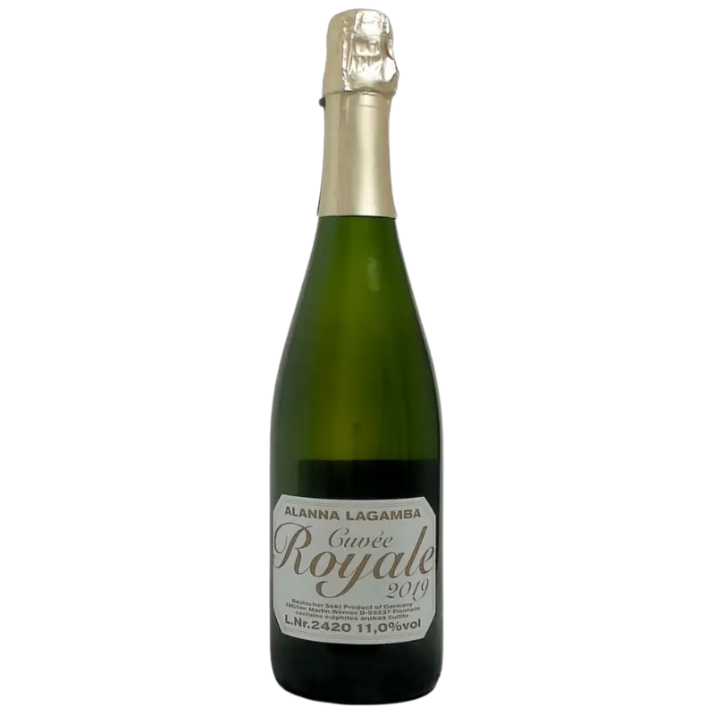 Buy Cuvee Royale 750mL sparkling wine bottle with foil top, product image
