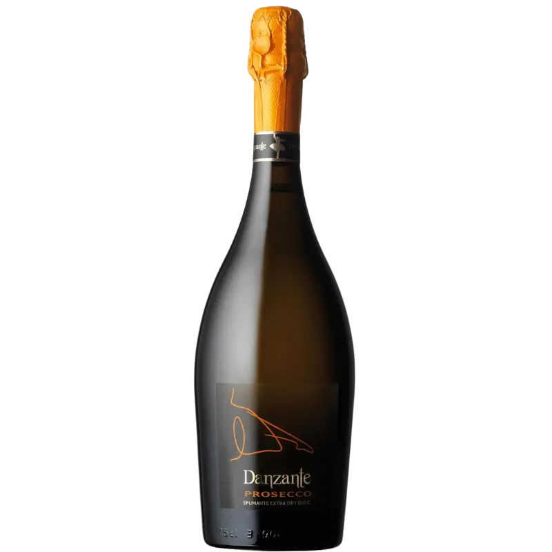 Buy Danzante Prosecco 750mL, Italian sparkling wine bottle with gold foil top