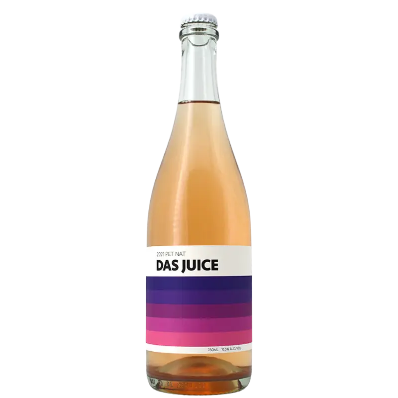 Buy Das Juice Rosé Pet Nat 750mL, sparkling rosé wine bottle with modern colorful label