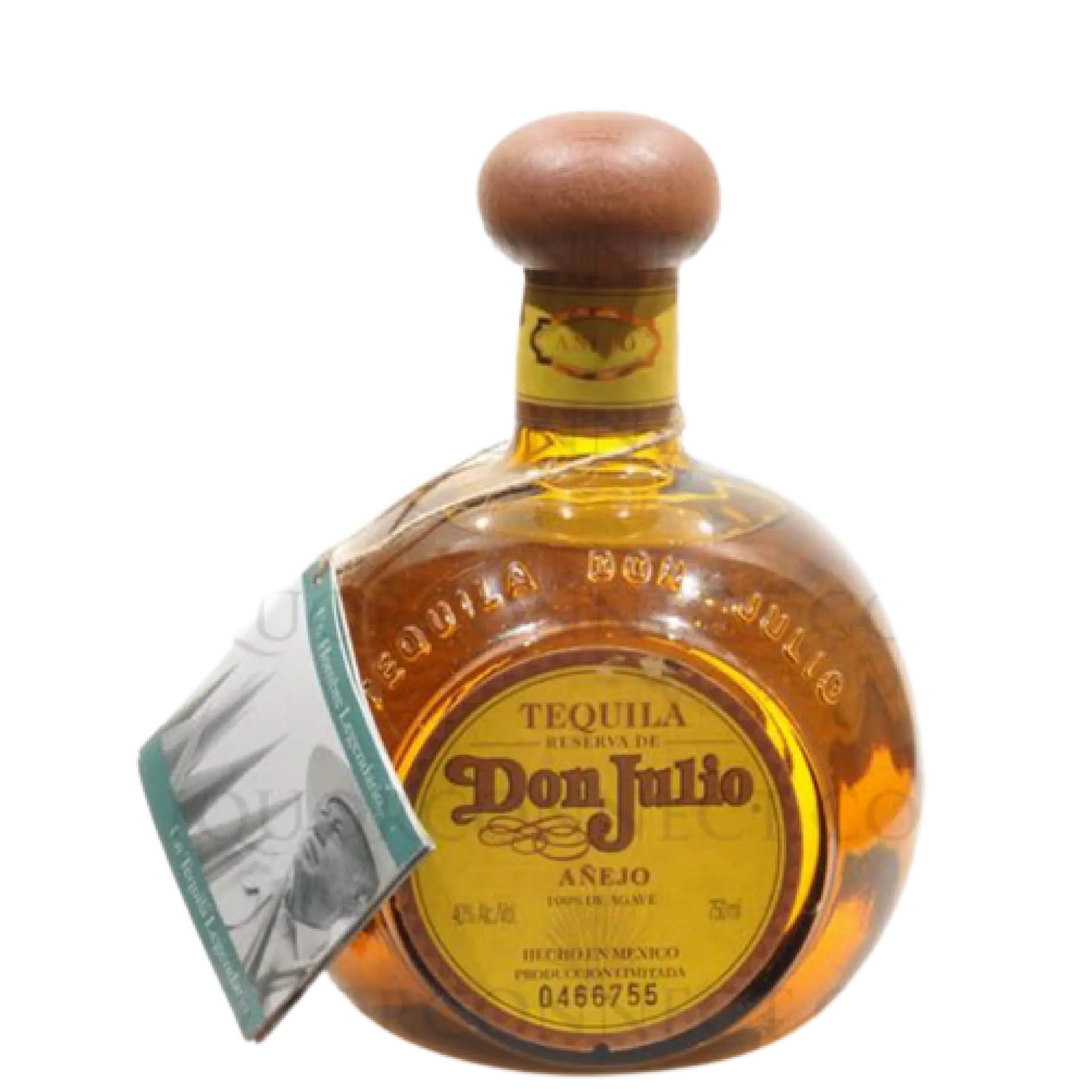 Buy Don Julio Añejo 750mL tequila, clear bottle with wooden cap and yellow label
