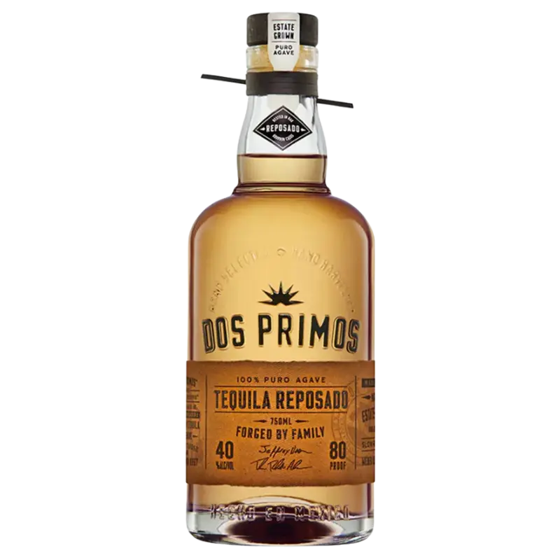 Dos Primos Tequila Reposado 750Ml Bottle Image