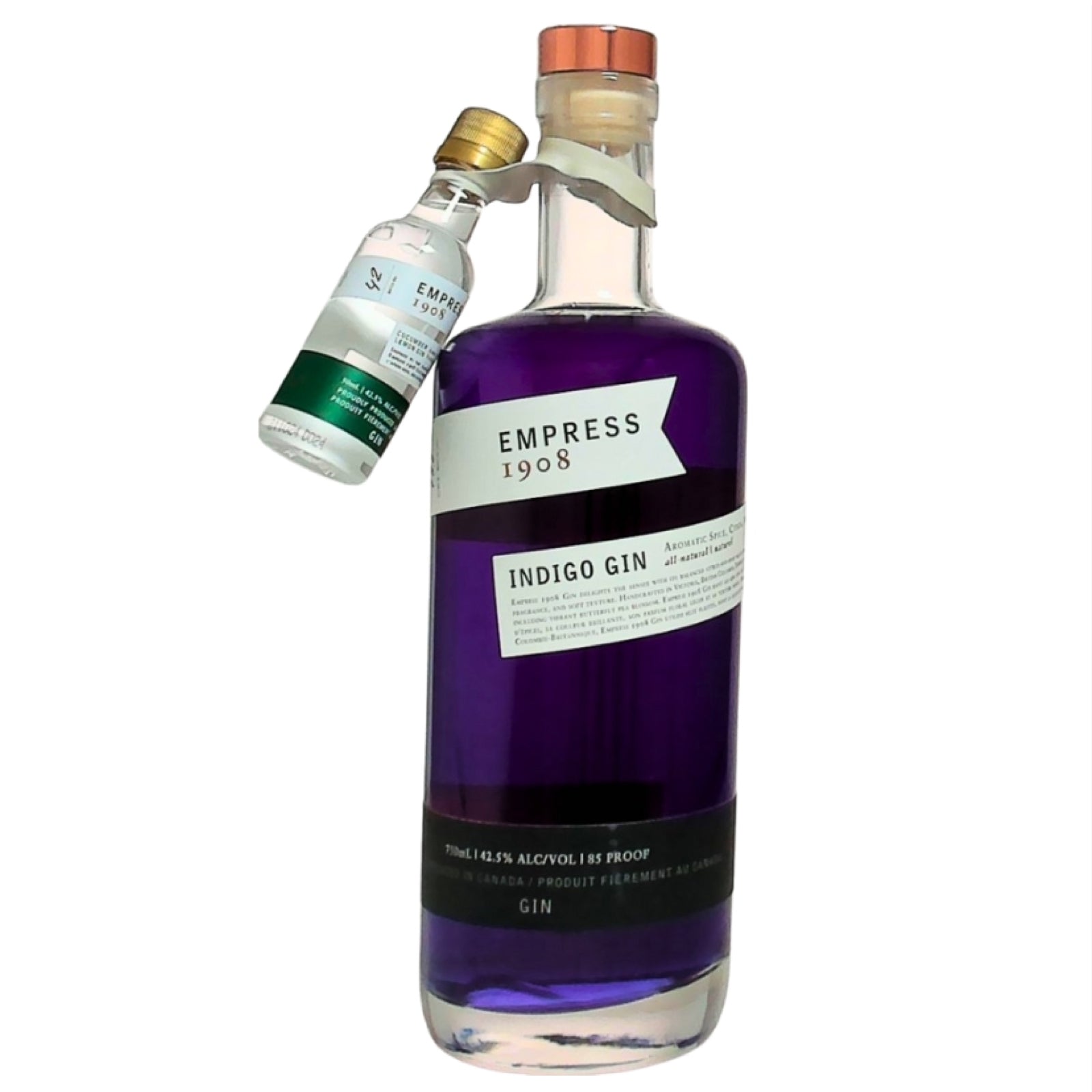 Empress 1908 Indigo Gin with 50mL Cucumber/Lemon 800mL