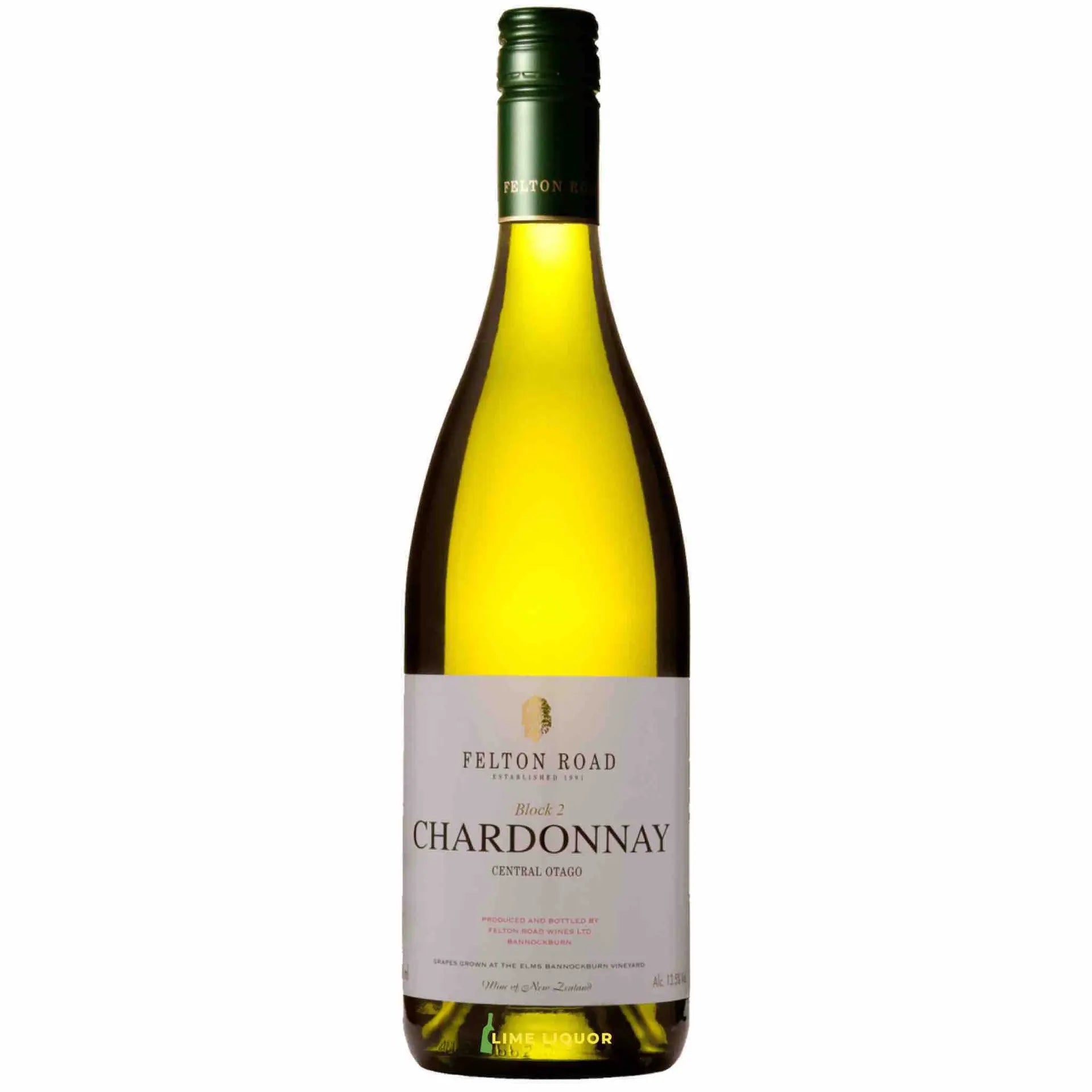 Buy Felton Road Chardonnay Block 2 Otago 750mL white wine bottle