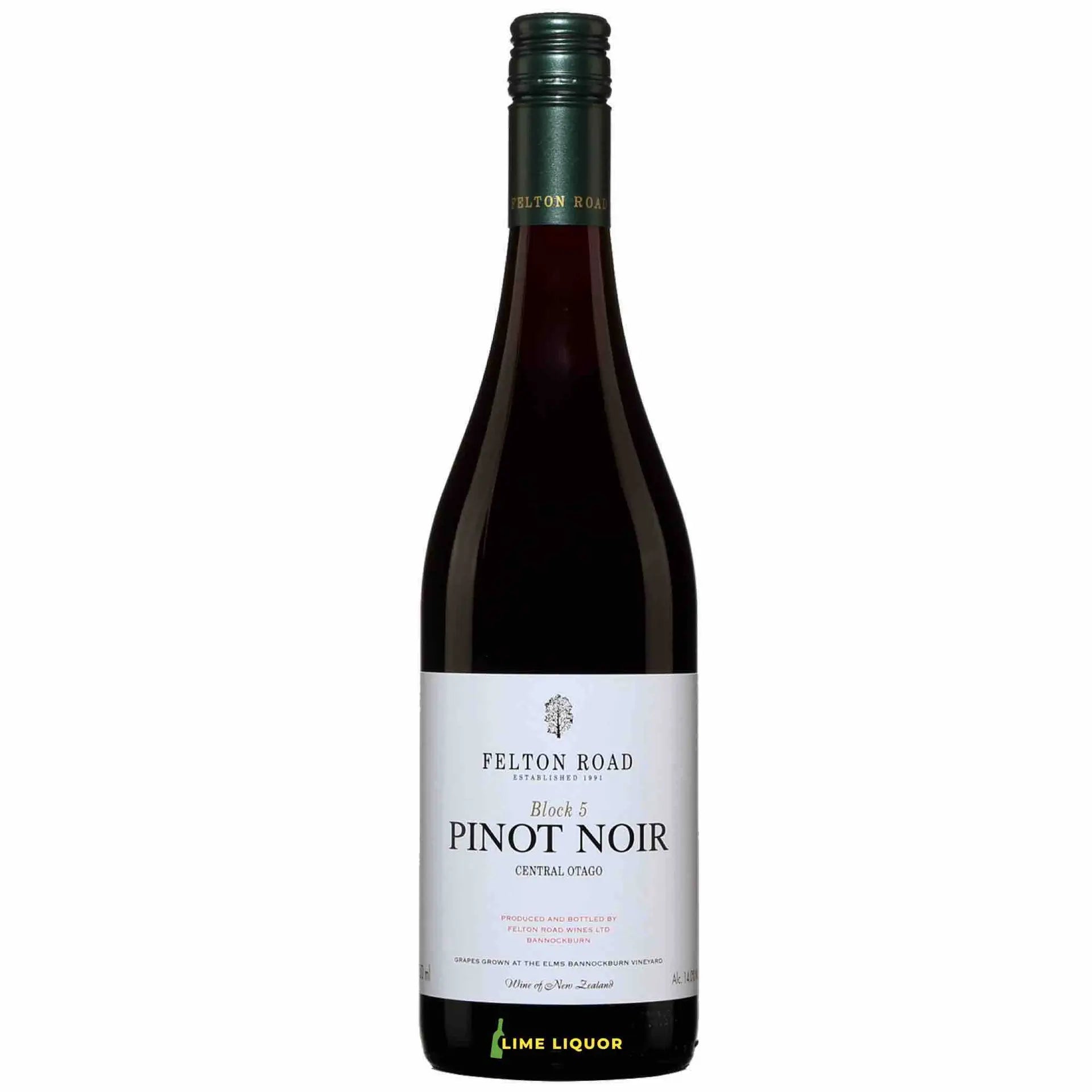 buy Felton Road Pinot Noir Block 5 Otago 750mL red wine bottle