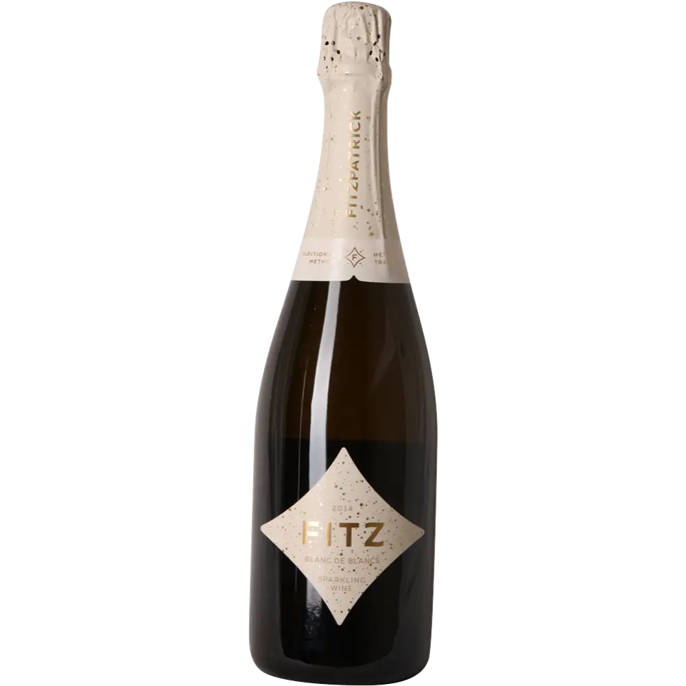 buy Fitz Blanc De Blancs 2019 sparkling wine 750mL, elegant bottle with gold label