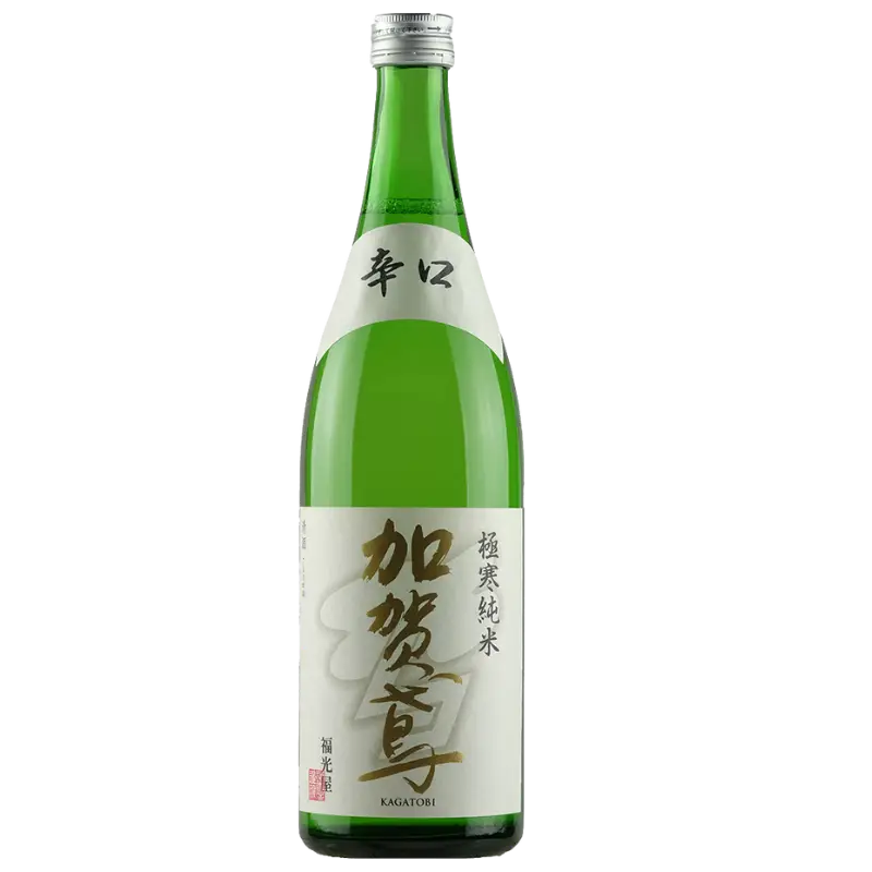 Fukumitsuya Kagatobi Gokkan Junmai Sake 1 8L Bottle Image