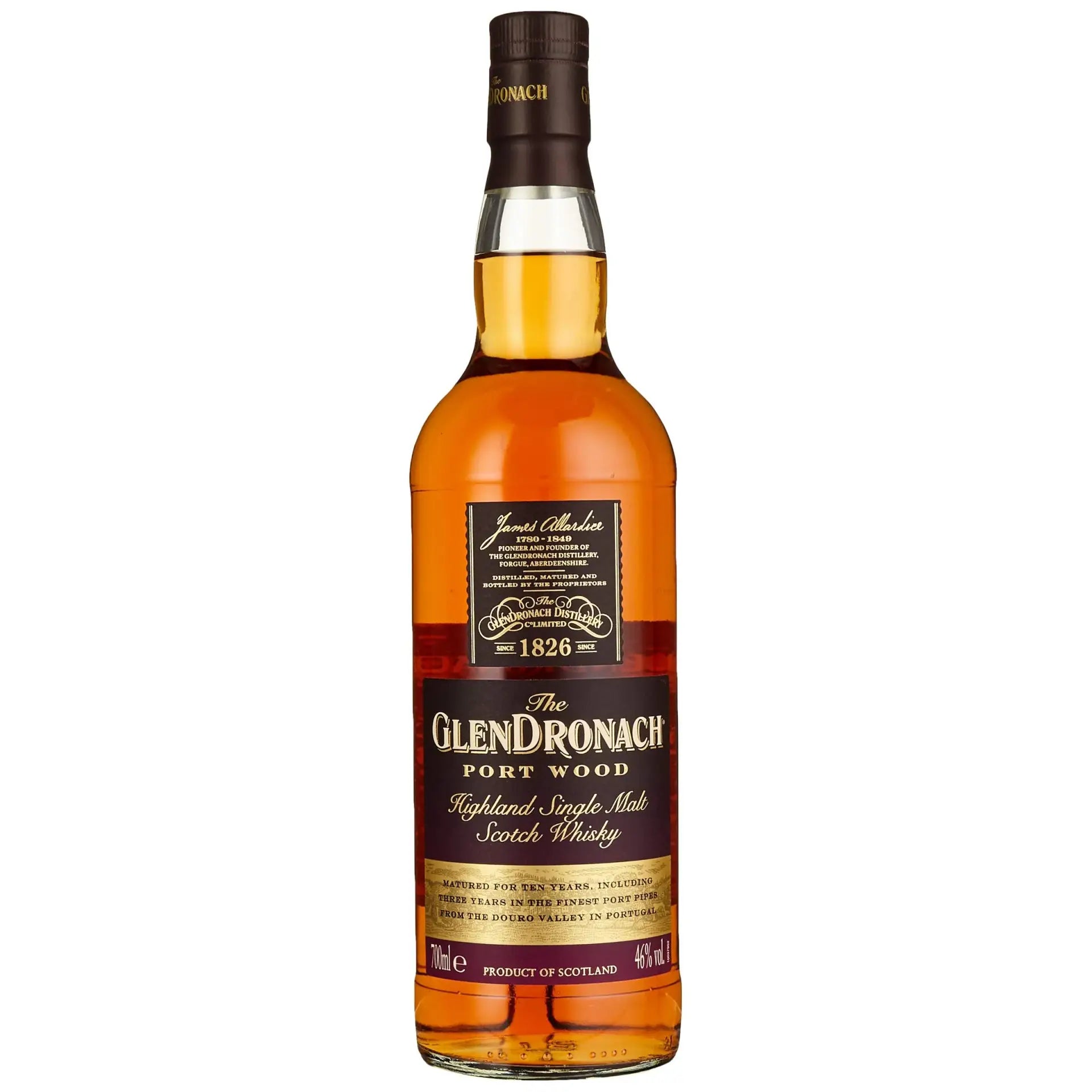 Glendronach Single Malt Scotch Whisky Portwood 700Ml Bottle Image