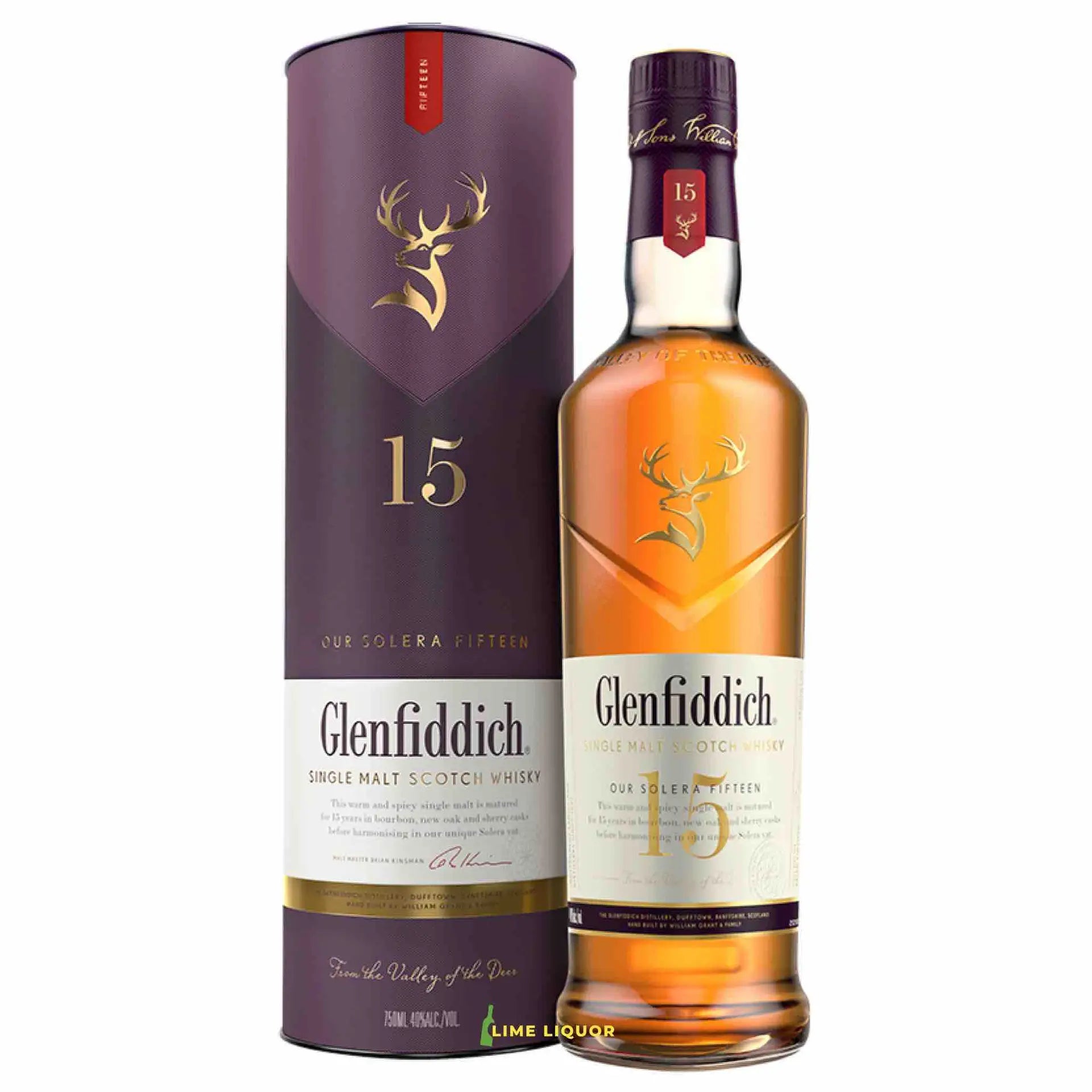 Buy Glenfiddich 15 Year Solera single malt Scotch whisky bottle and box