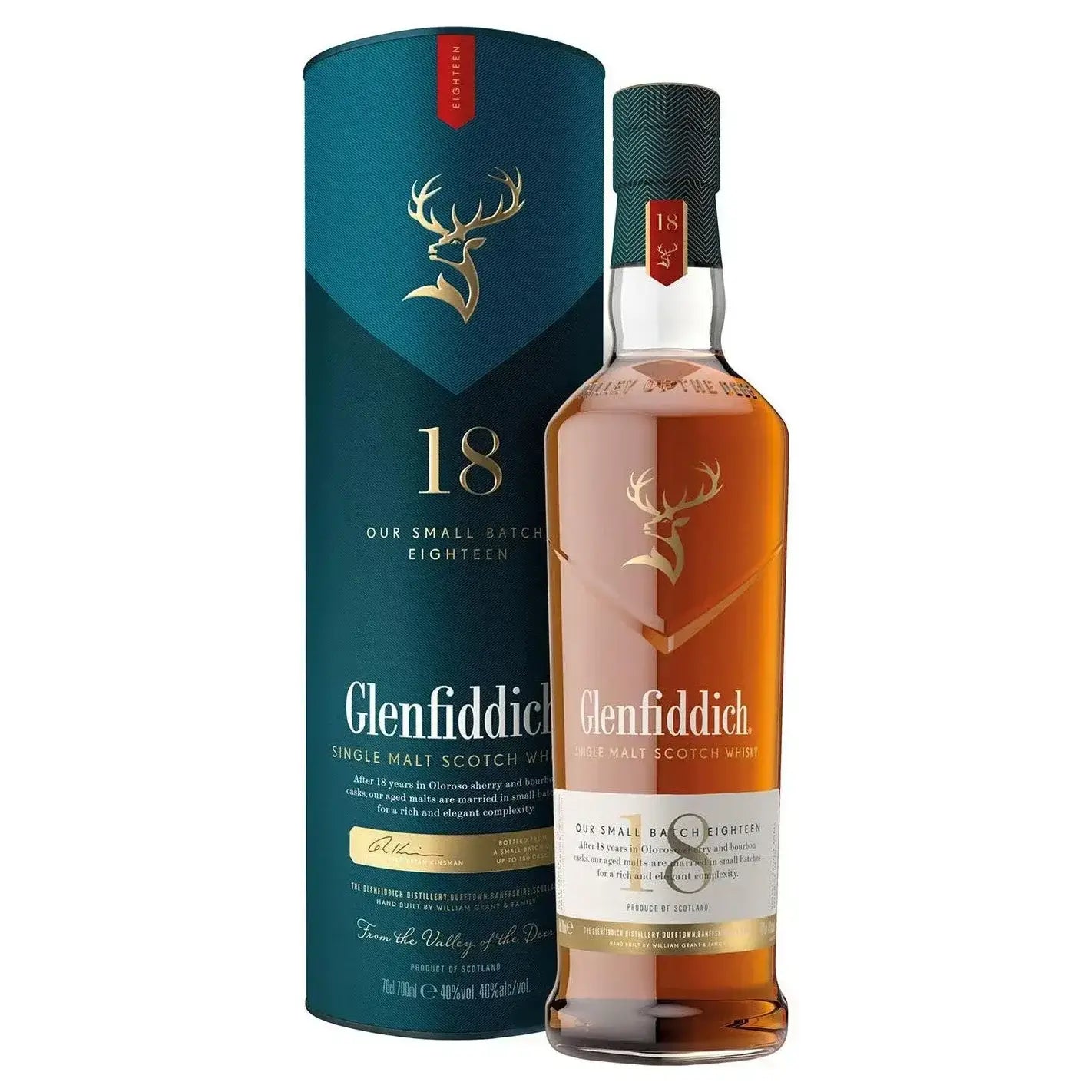 Glenfiddich 18 Year Old Single Malt Scotch Whisky 750Ml Bottle Image