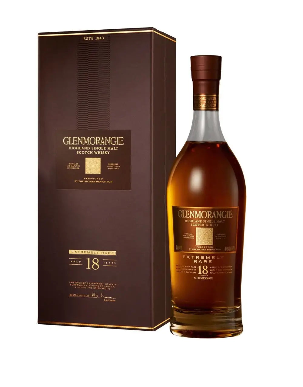 Buy Glenmorangie 18 Year Old Highland Single Malt Scotch Whisky bottle and box