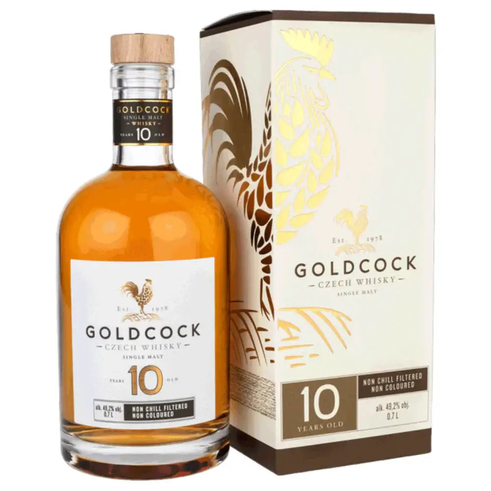 Gold Cock Single Malt Whisky Aged 10 Years 700Ml Bottle Image