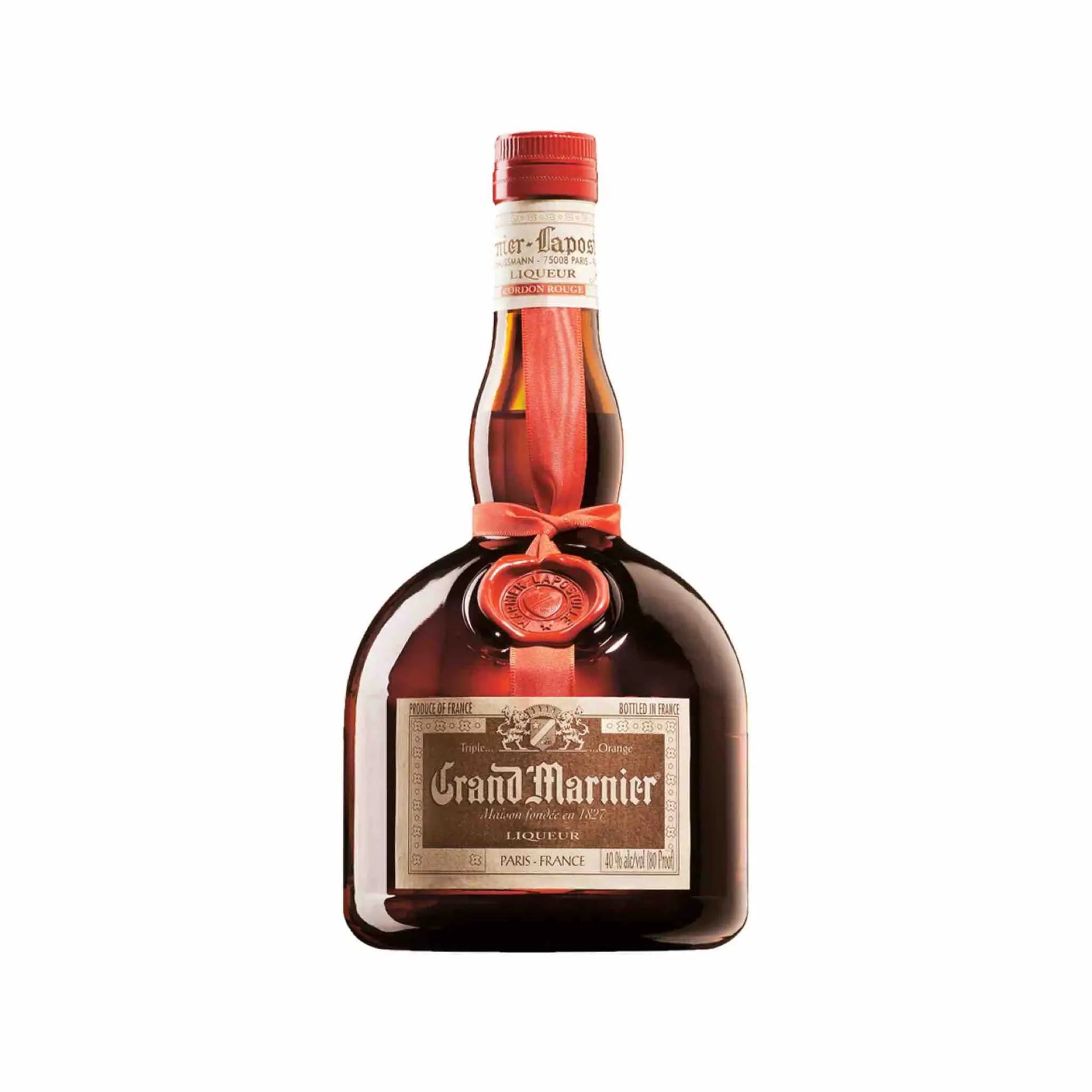 Buy Grand Marnier 1.14L, premium orange liqueur in distinctive brown glass bottle