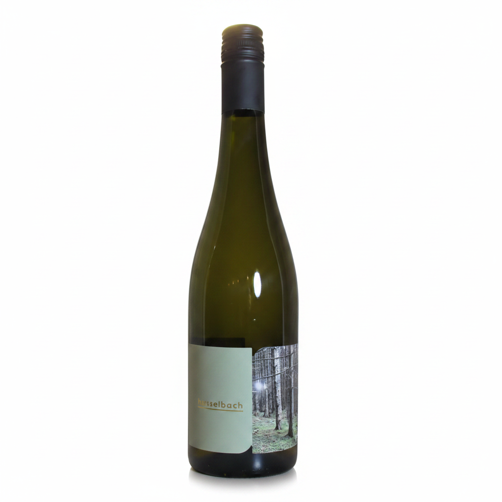 Gunderloch Hasselbach Riesling Trocken 750mL bottle with a white label and elegant design on a wine shelf
