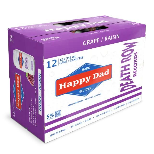 Happy Dad Hard Seltzer Grape 12 Pack Cans Bottle Image