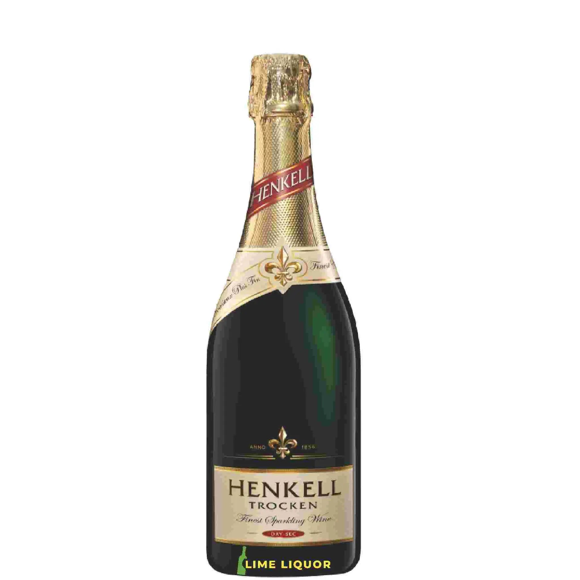 Buy Henkell Trocken Sekt 750 mL sparkling wine bottle, gold foil, clear label