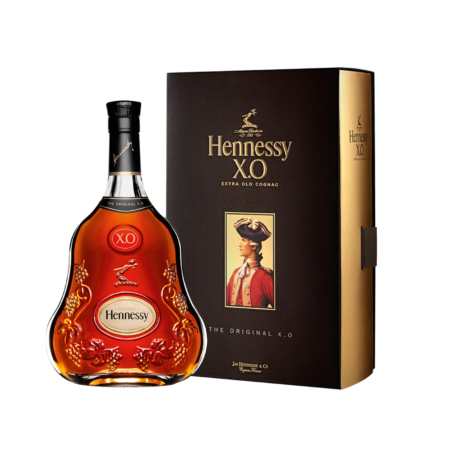 Buy Hennessy XO Cognac, elegant bottle with gift box, premium extra old spirit
