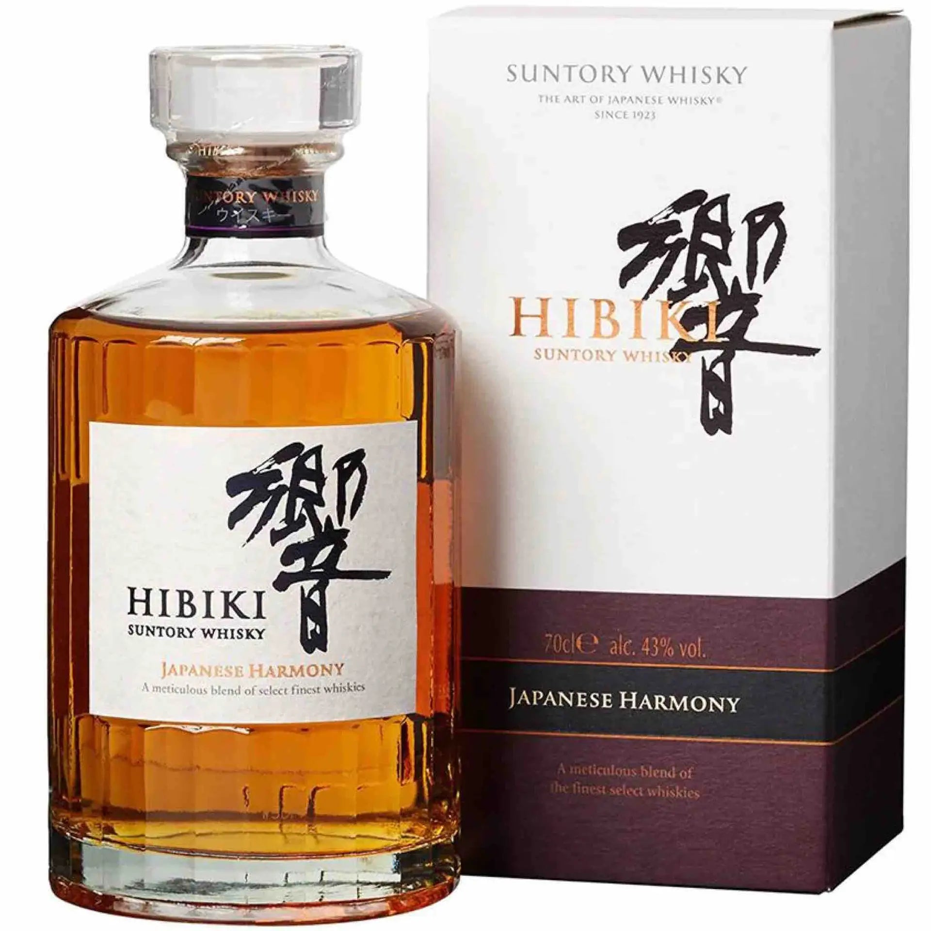 Buy Hibiki Japanese Harmony whisky, 70cl bottle and box, premium Japanese whisky