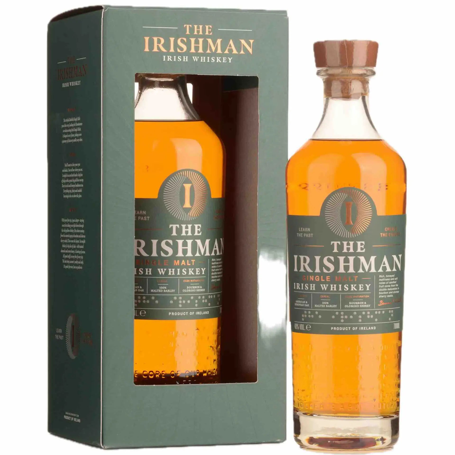 Buy The Irishman Single Malt Irish Whiskey with gift box, premium whisky bottle, 700ml