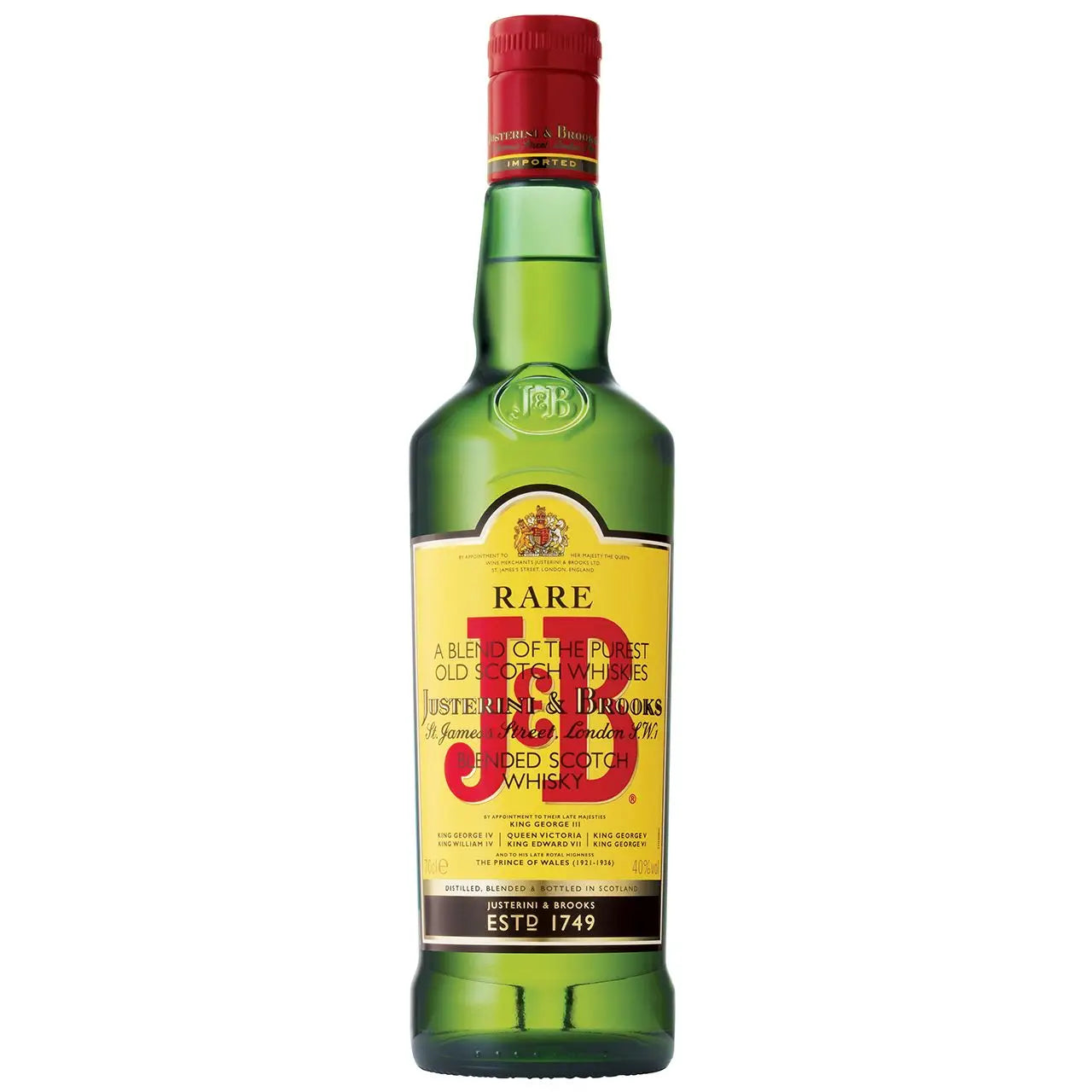 J Amp B Rare Blended Old Scotch Whisky 750Ml Bottle Image