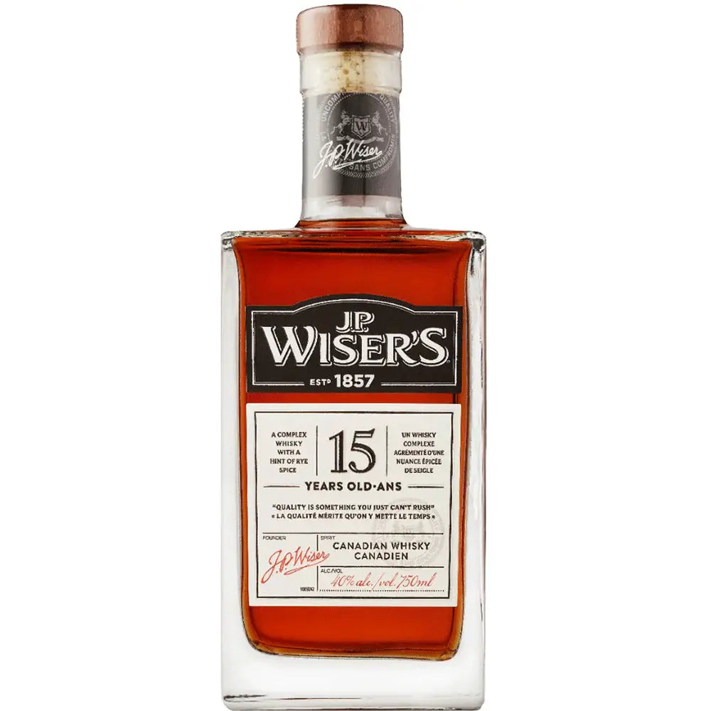 J P Wiser S 15 Year Old Canadian Blended Whisky 750Ml Bottle Image