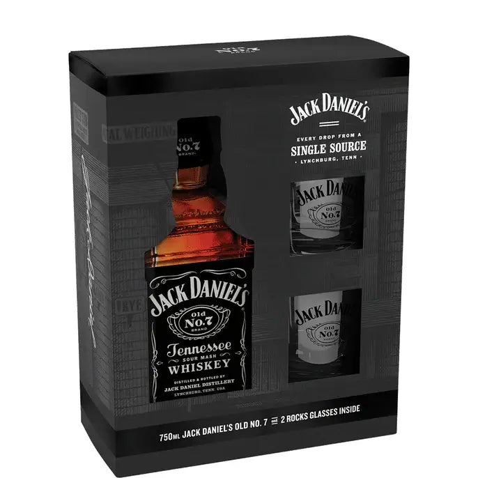 Jack Daniels Equity With 2 Glasses Gift Pack 750Ml Bottle Image