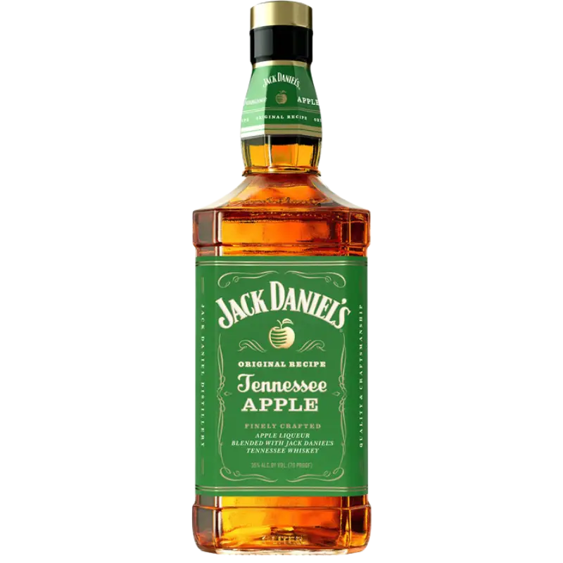 buy Jack Daniel's Tennessee Apple 1L, apple whiskey liqueur in green label bottle