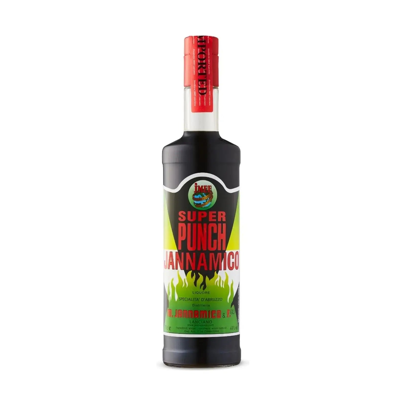Buy Super Punch Jannamico 700mL, Italian herbal liqueur, dark bottle with bold label