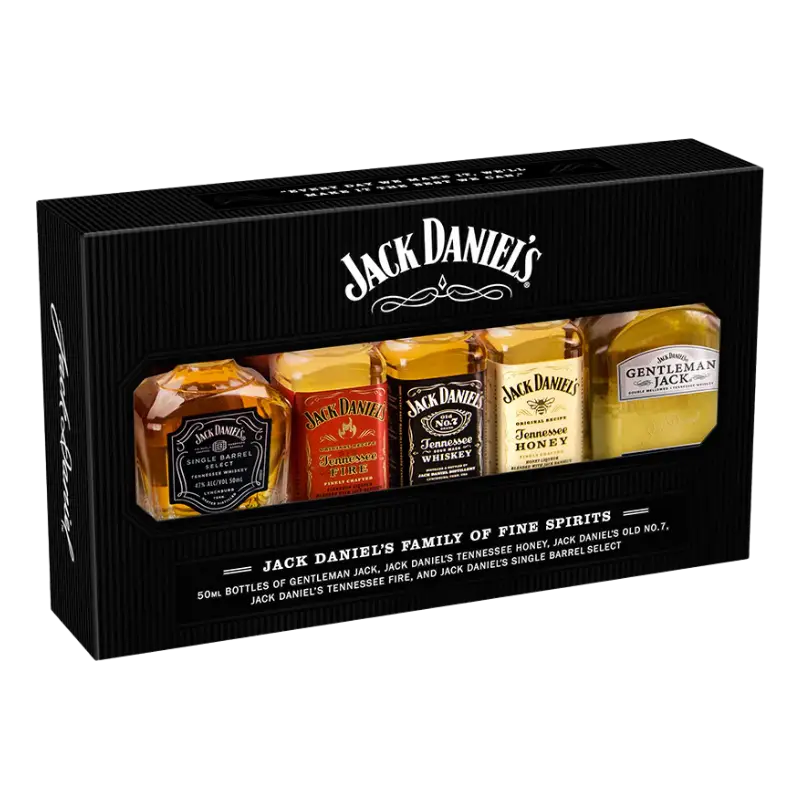 Buy Jack Daniel’s Family of Brands Sampler Pack 5 x 50mL mini whisky gift set