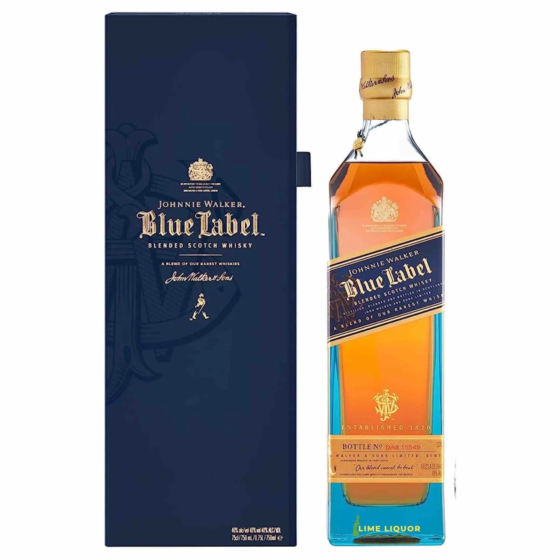 Buy Johnnie Walker Blue Label 750mL blended Scotch whisky bottle with gift box