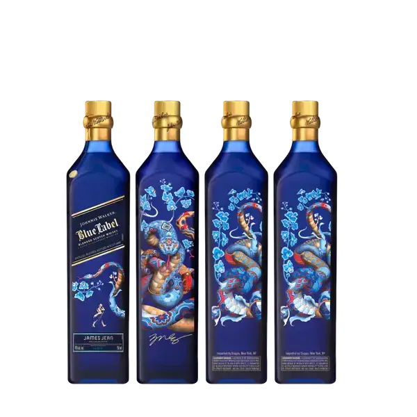 Buy Johnnie Walker Blue Label Year of The Snake 2025 Edition 750mL, blue bottle with snake art
