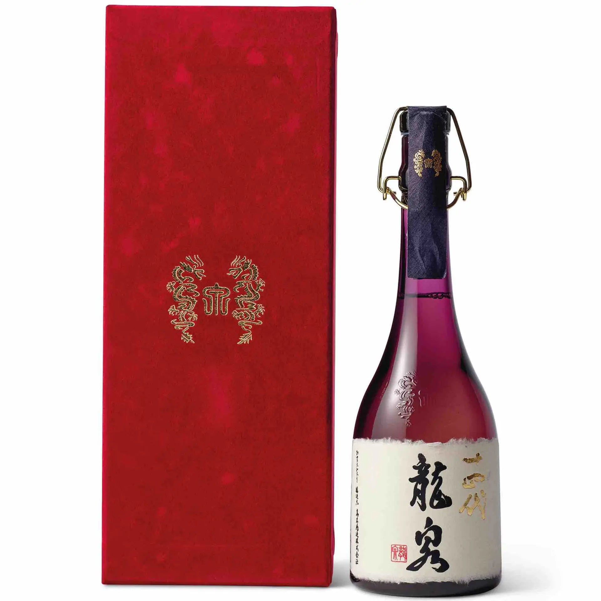 Buy Juyondai Ryusen, premium Japanese sake in a purple bottle with elegant red gift box