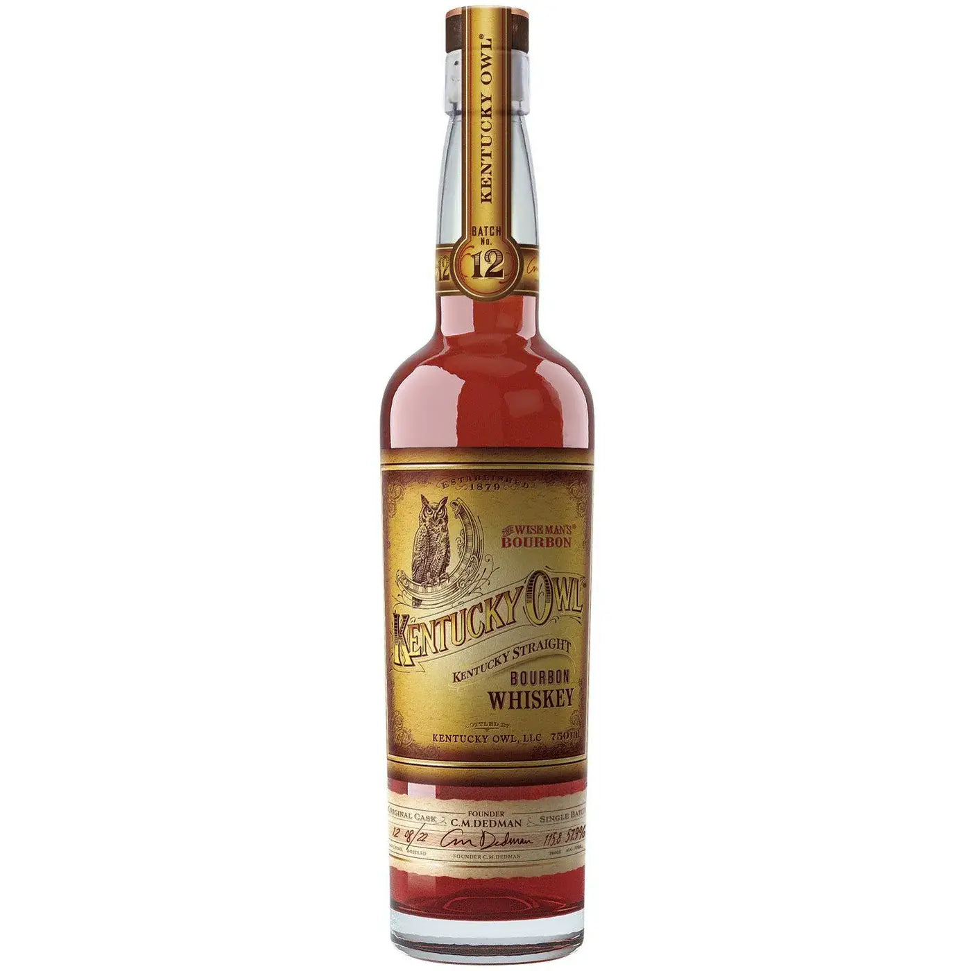 Kentucky Owl Bourbon Whiskey Batch 12 750Ml Bottle Image