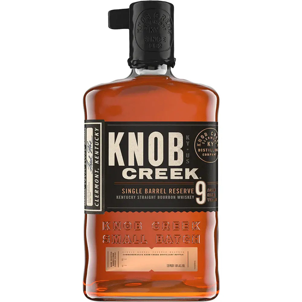 Knob Creek Kentucky Straight Bourbon Whisky Single Barrel Reserve Aged 9 Years 750Ml Bottle Image