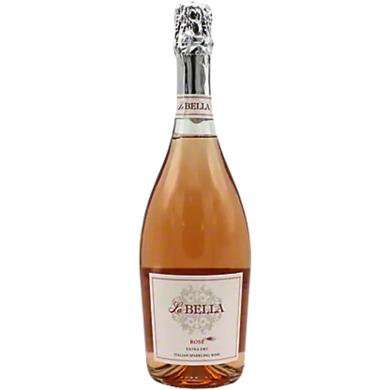 Buy La Bella Prosecco Rosé 750mL Italian sparkling wine, pink bottle with label