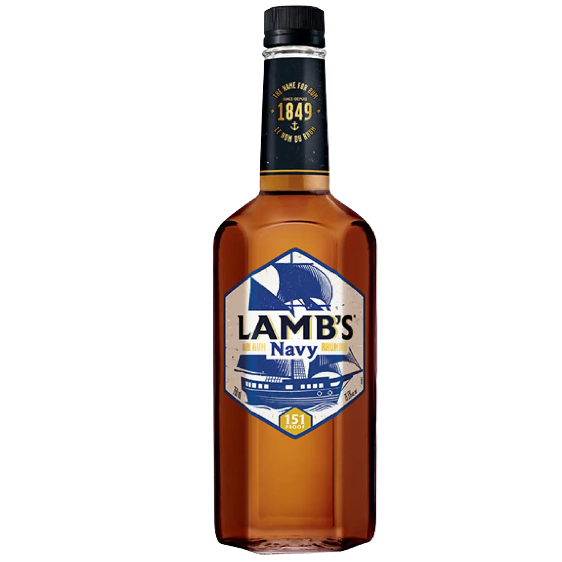 Buy Lamb's Navy 151 Over Proof Rum 750mL bottle, high proof rum for cocktails and spirits