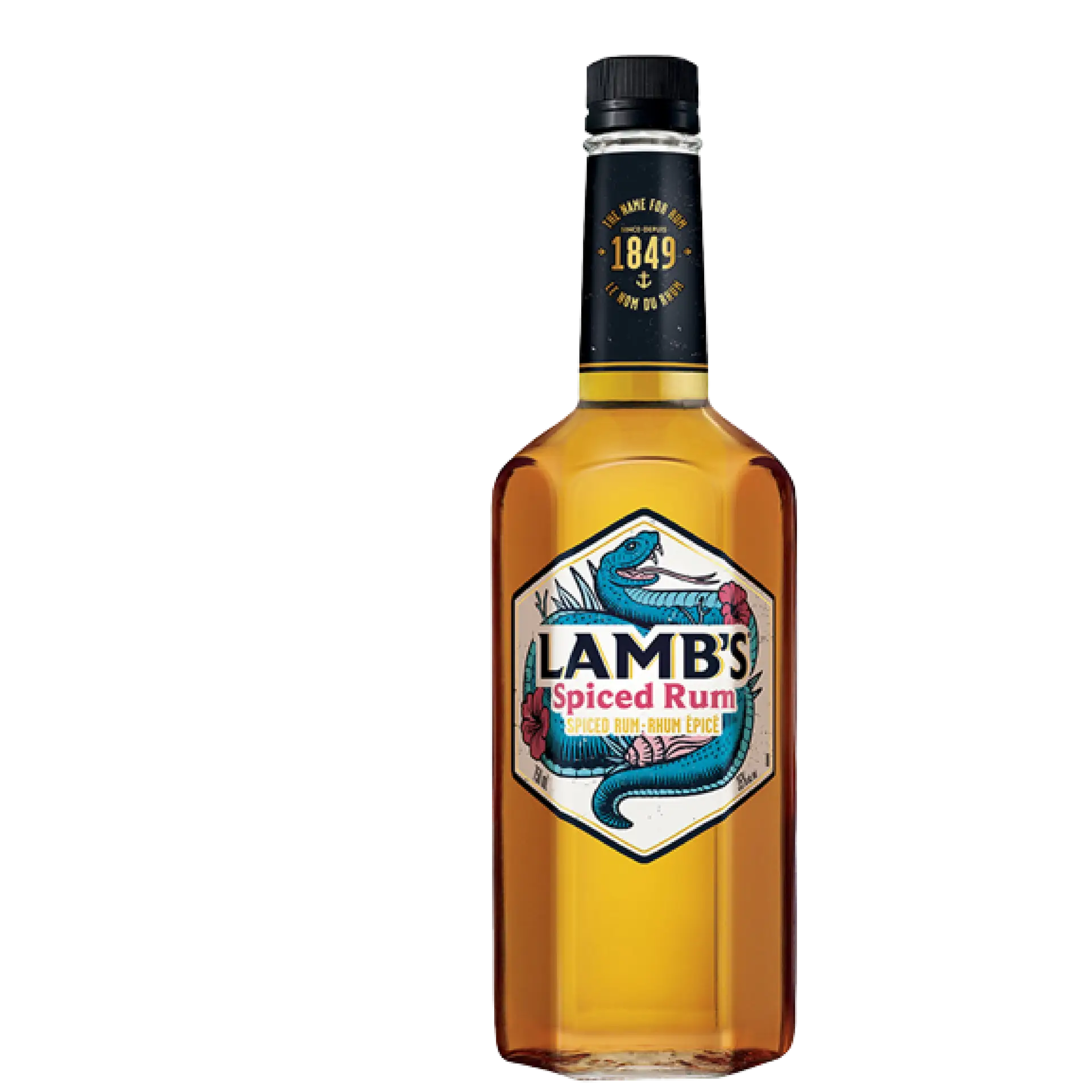 buy Lamb's Spiced Rum 750mL bottle, amber liquor with illustrated label